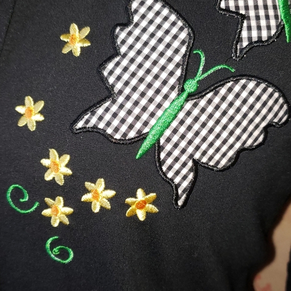 Butterfly and Flowers Embroidered Cardigan - Picture 5 of 11